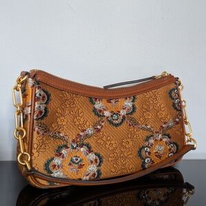 Tory Burch T Monogram Brocade Studio Bag